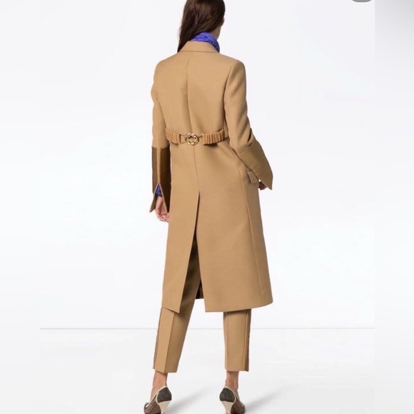🚩steal authentic Bottega Veneta Tan Belted Coat - Picture 8 of 8